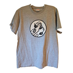 Supreme Molotov T-Shirt Heather Gray Rage Against Machine Sz Medium